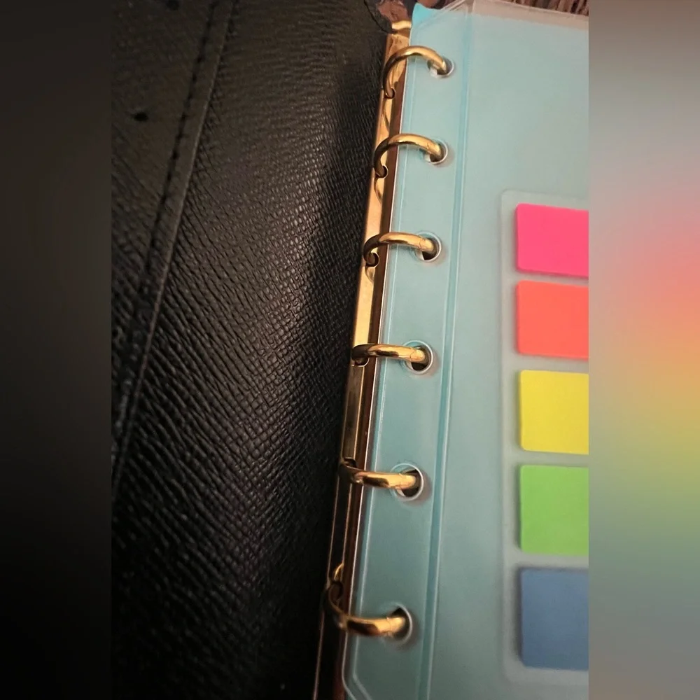 🔥 Authentic Louis Vuitton Black Epi PM Agenda Passport Holder - Picture 8 of 16